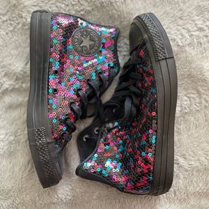 Sequin high top Converse